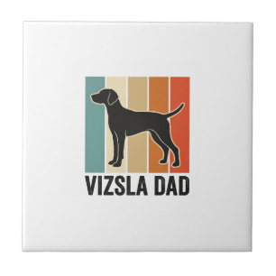 Oude Vizsla Vader Hond Liefhebber Shirt Ontwerp_1 Tegeltje