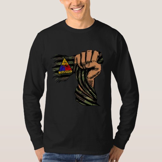 Oude Vlag 3e Pantserdivisie Vlag  Sterk T-shirt (Voorkant)