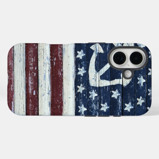 Oude vlag Case-Mate iPhone case (Achterkant (horizontaal))