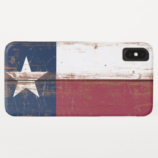 Oude Vlag van de Texas Case-Mate iPhone Case (Achterkant (horizontaal))
