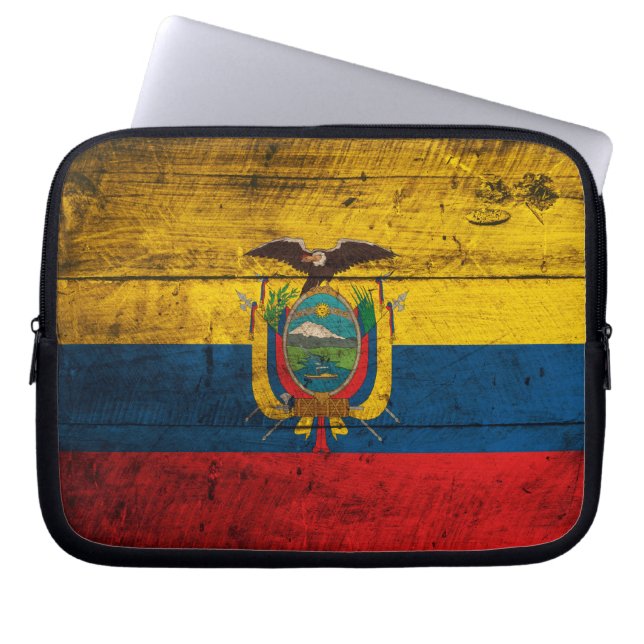 Oude vlag van Ecuador Laptop Sleeve (Voorkant)