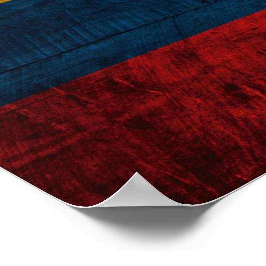 Oude vlag van Ecuador Poster (Hoek)