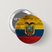 Oude vlag van Ecuador Ronde Button 5,7 Cm (Voorkant /achterkant)