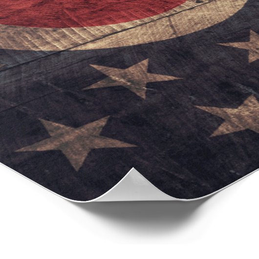 Oude vlag van hout, Ohio; Poster (Hoek)