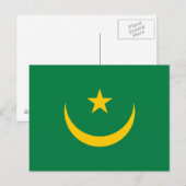Oude vlag van Mauritanië Briefkaart (Voorkant / Achterkant)
