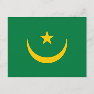 Oude vlag van Mauritanië Briefkaart