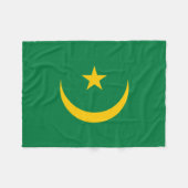 Oude vlag van Mauritanië Fleece Deken (Voorkant (Horizontaal))