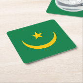 Oude vlag van Mauritanië Kartonnen Onderzetters (Schuin)