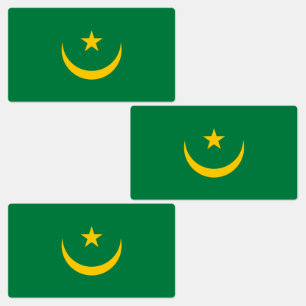 Oude vlag van Mauritanië Labels