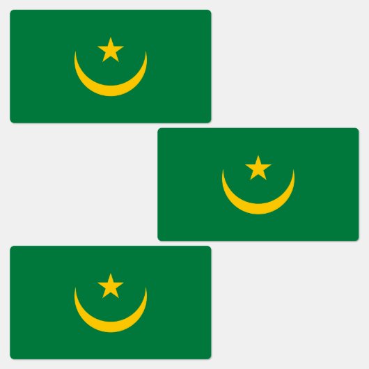 Oude vlag van Mauritanië Labels (Groep)