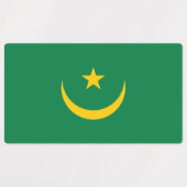 Oude vlag van Mauritanië Labels (Design 1)