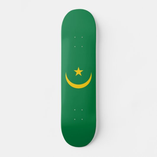 Oude vlag van Mauritanië Persoonlijk Skateboard (Voorkant)
