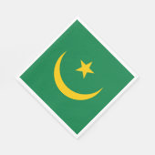 Oude vlag van Mauritanië Servet (Hoek)