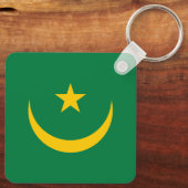 Oude vlag van Mauritanië Sleutelhanger (Achterkant)