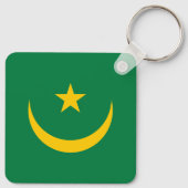 Oude vlag van Mauritanië Sleutelhanger (Achterkant)