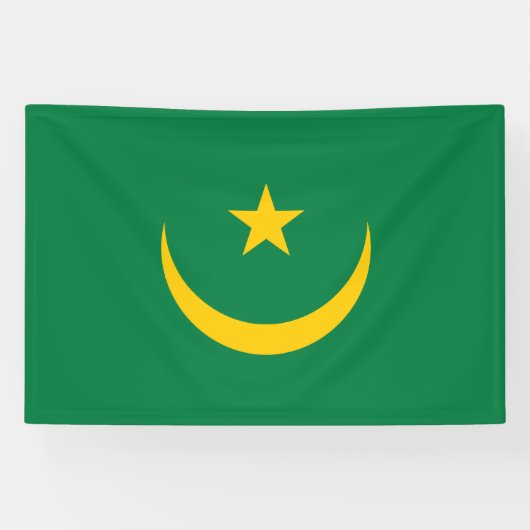 Oude vlag van Mauritanië Spandoek (Horizontaal)