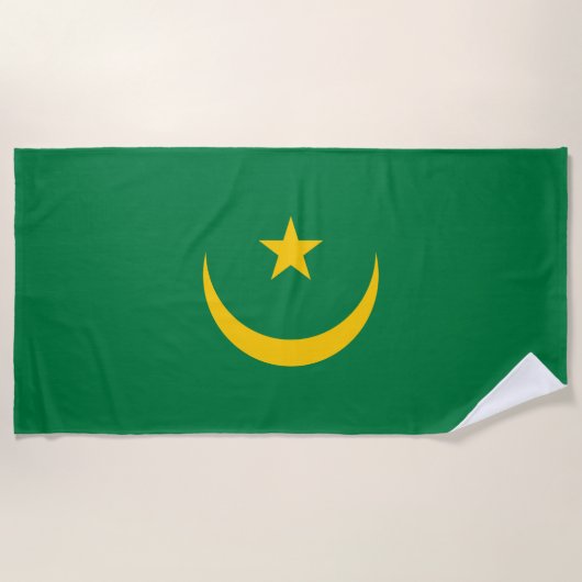 Oude vlag van Mauritanië Strandlaken (Voorkant)