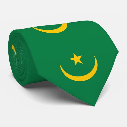 Oude vlag van Mauritanië Stropdas (Opgerold)