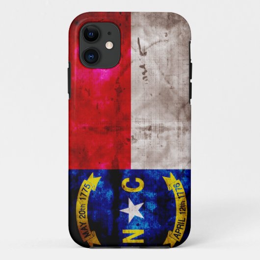 Oude vlag van North Carolina; Case-Mate iPhone Case (Achterkant)