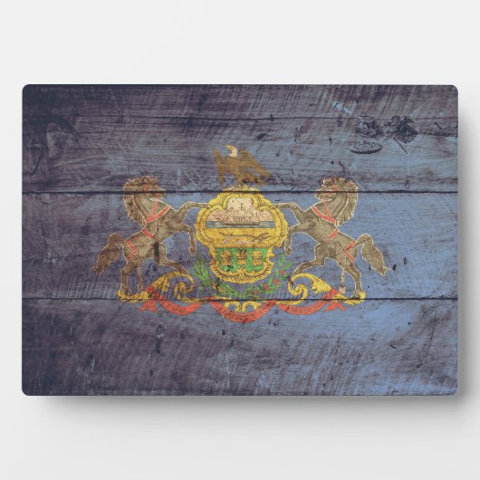 Oude vlag van Pennsylvania; Fotoplaat (voorkant)