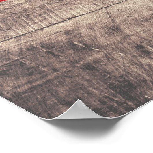 Oude vlag van Singapore Poster (Hoek)