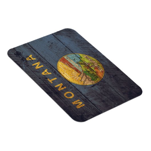 Oude vlag van Wood Montana Magneet (Rechterzijde)