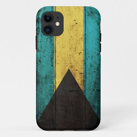 Oude vlag van Wooden Bahamas Case-Mate iPhone Case (Achterkant)