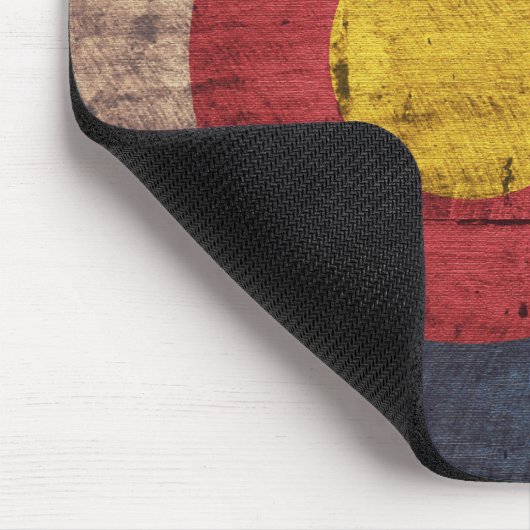 Oude vlag van Wooden Colorado Muismat (Hoek)