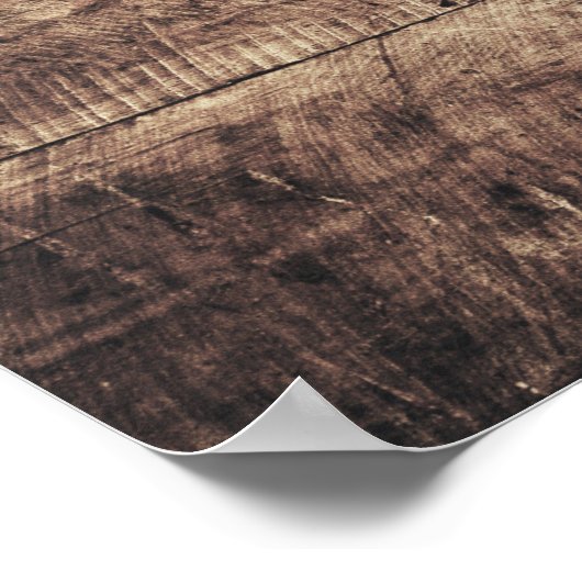 Oude vlag van Wooden Cyprus Poster (Hoek)