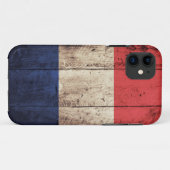 Oude vlag van Wooden France Case-Mate iPhone Case (Achterkant (horizontaal))