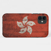Oude vlag van Wooden Hong Kong Case-Mate iPhone Case (Achterkant (horizontaal))