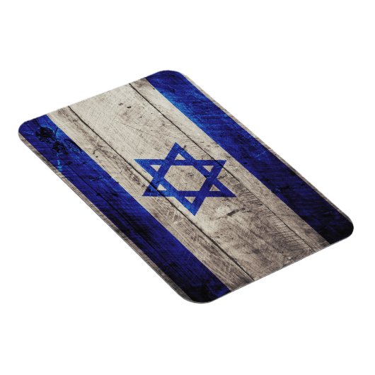 Oude vlag van Wooden Israel Magneet (Rechterzijde)