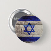 Oude vlag van Wooden Israel Ronde Button 5,7 Cm (Voorkant /achterkant)