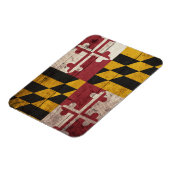 Oude vlag van Wooden Maryland Magneet (Linkerzijde)
