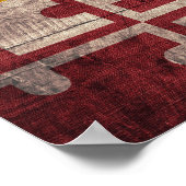 Oude vlag van Wooden Maryland Poster (Hoek)