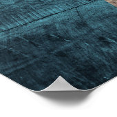 Oude vlag van Wooden Saint Lucia Poster (Hoek)