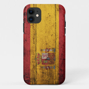 Oude vlag van Wooden Spanje iPhone 11 Hoesje
