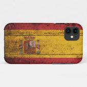 Oude vlag van Wooden Spanje Case-Mate iPhone Case (Achterkant (horizontaal))