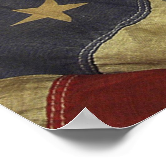 Oude vlag Wij, het Poster van het volk (Hoek)