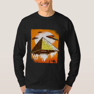 Oude Vliegende Piramide Egypte UFO Samenzwering Il T-shirt