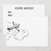 Oude vliegtekening kaart (Voorkant / Achterkant)