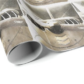 Oude vliegtuigpropellermonochrome cadeaupapier (Rol Hoek)