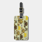 Oude vlinder motten kaart patroon bagagelabel (Voorkant verticaal)