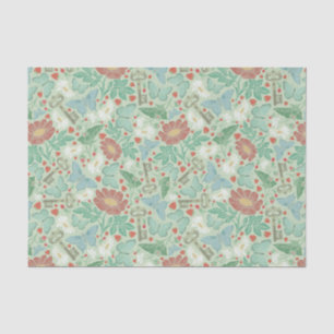 Oude Vlinder Sleutels Witte Madeliefjes Licht Tissuepapier