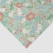 Oude vlindervlindersleutels Witte madeliefjes Lich Tissuepapier (Detail)