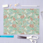 Oude vlindervlindersleutels Witte madeliefjes Lich Tissuepapier (Craft)