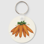Oude voeding, bos biologische wortels groenten sleutelhanger (Voorkant)