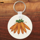 Oude voeding, bos biologische wortels groenten sleutelhanger (Voorkant)