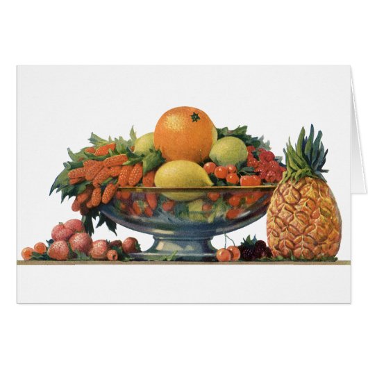 Oude voeding, Gevarieerd fruit in een kom (Voorkant Horizontaal)
