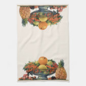 Oude voeding, Gevarieerd fruit in een kom Theedoek (Verticaal)
